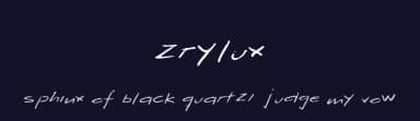 Zrylux by Albert Vives — Script Handwritten Font — thumbnail 2