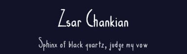 Zsar Chankian by Zsar Chankian — Script Handwritten Font — thumbnail 2