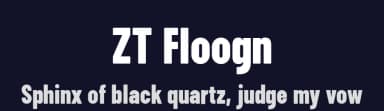 ZT Floogn by Zelow Type — Sans Serif Font — thumbnail 2