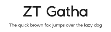 ZT Gatha by Zelow Type — Sans Serif Font — thumbnail 1