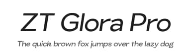 ZT Glora Pro by Zelow Type — Sans Serif Font — thumbnail 1