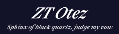 ZT Otez by Zelow Type — Serif Font — thumbnail 2