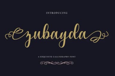 Zubayda Font by mightype89 — Script Handwritten Font — thumbnail 1
