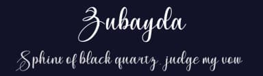 Zubayda by mightype — Script Handwritten Font — thumbnail 2