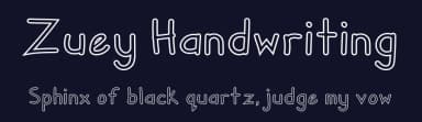 Zuey Handwriting by Kristy Hatswell — Script Handwritten Font — thumbnail 2