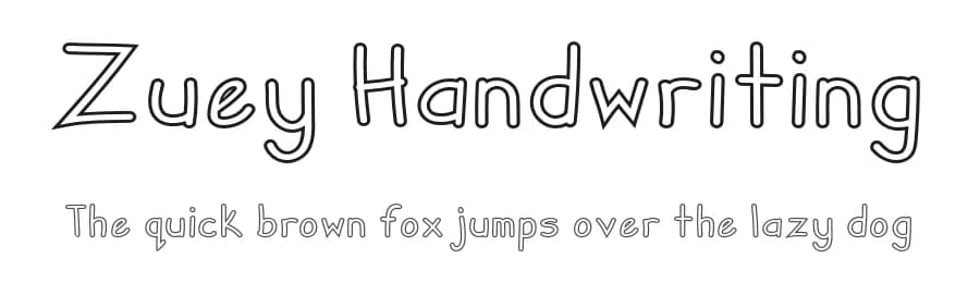 Zuey Handwriting by Kristy Hatswell — Script Handwritten Font