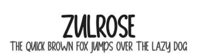 Zulrose by Skiiller Studio — Script Handwritten Font — thumbnail 1