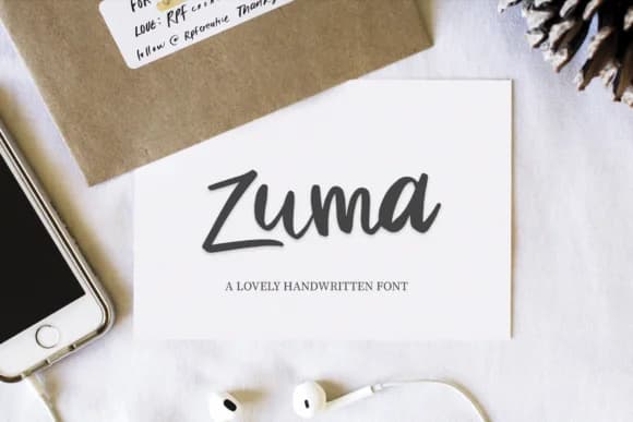 Zuma Font by Alejandra — Script Handwritten Font — preview 1