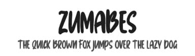 Zumabes by Skiiller Studio — Script Handwritten Font — thumbnail 1
