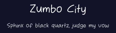 Zumbo City by Khurasan — Script Handwritten Font — thumbnail 2