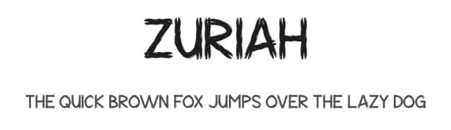 Zuriah by Gilang Ternadho — Script Handwritten Font