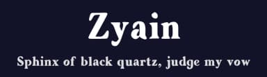 Zyain by Graphicfresh — Sans Serif Font — thumbnail 2