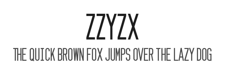 Zzyzx by Ash Pikachu Font — Sans Serif Font — preview 1