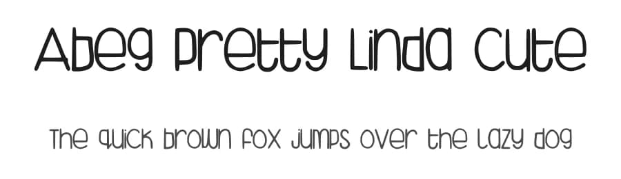 Abeg Pretty Linda Cute by Ohab Tbj — Script Handwritten Font