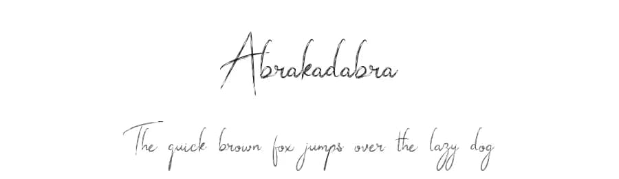 Abrakadabra by AminMario — Script Handwritten Font