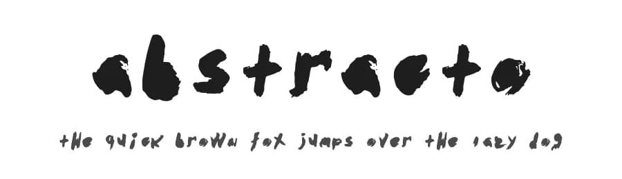 Abstracto by James Passos — Script Handwritten Font