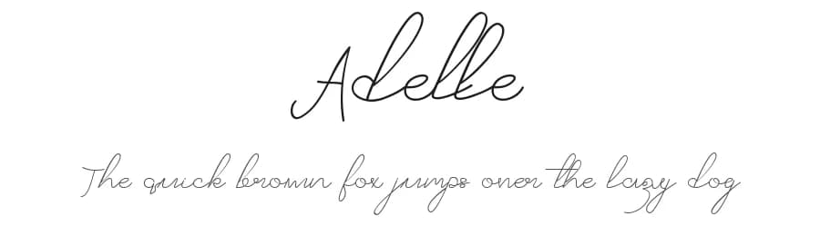 Adelle by Darno Wiyanto — Script Handwritten Font