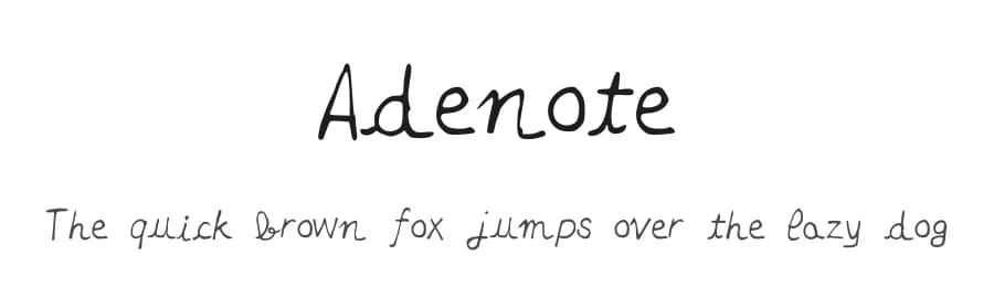 Adenote by adelaidemichel — Script Handwritten Font