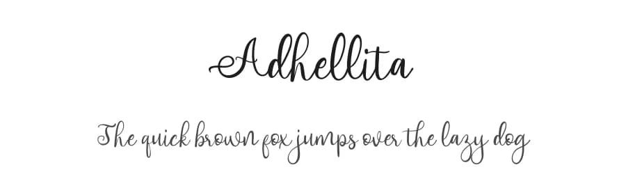 Adhellita by MJB Letters — Script Handwritten Font