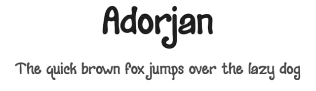 Adorjan by Typefactoryco — Script Handwritten Font