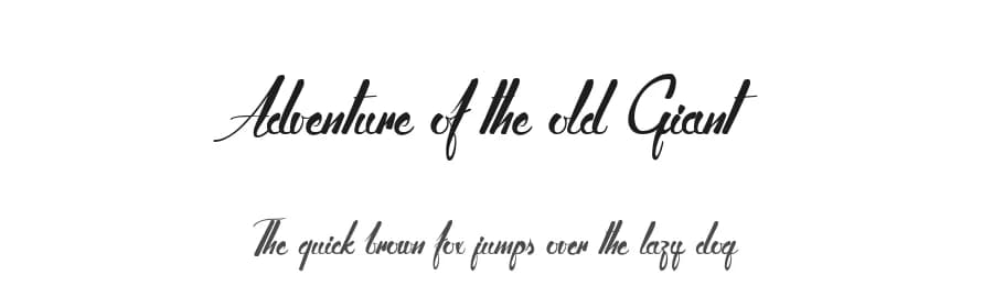 Adventure of the old Giant by Maelle.K | Thomas Boucherie — Script Handwritten Font