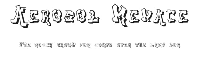 Aerosol Menace by Grilled Cheese — Script Handwritten Font