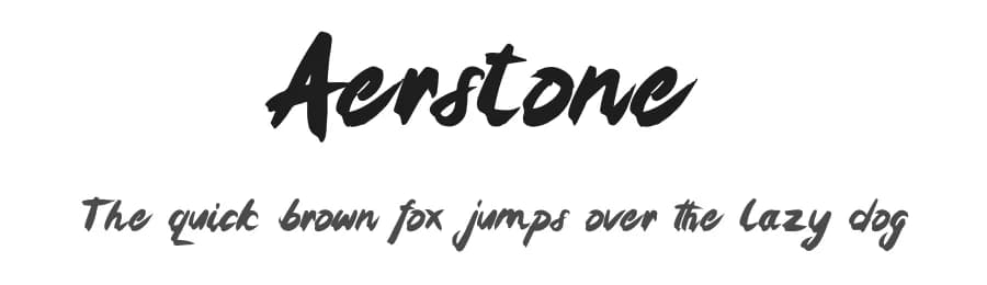 Aerstone by Skilline Fonts — Script Handwritten Font