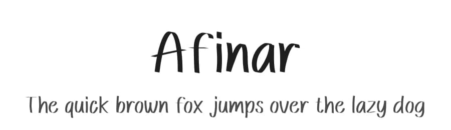 Afinar by Studio Hello Good — Script Handwritten Font