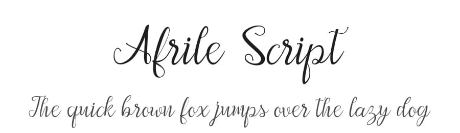 Afrile Script by Masinong Studio — Script Handwritten Font