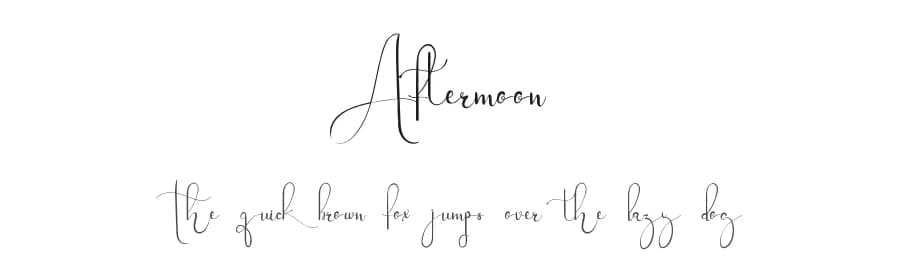 Aftermoon by Edric Studio — Script Handwritten Font