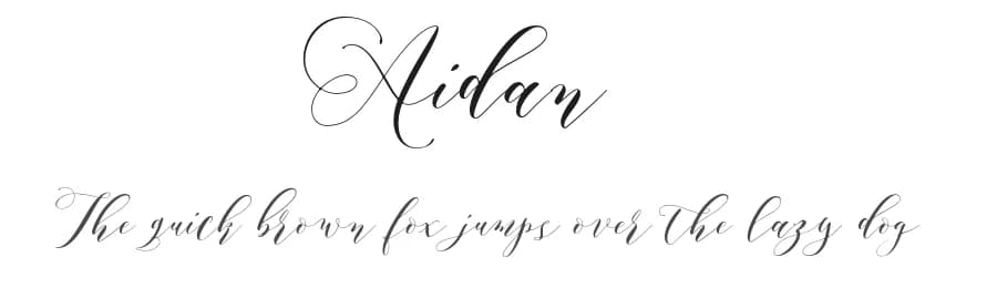 Aidan by Jroh Creative — Script Handwritten Font