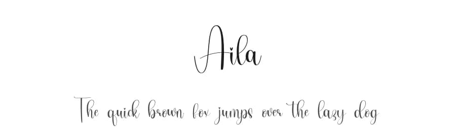 Aila by PiPi Creative STUDIO — Script Handwritten Font
