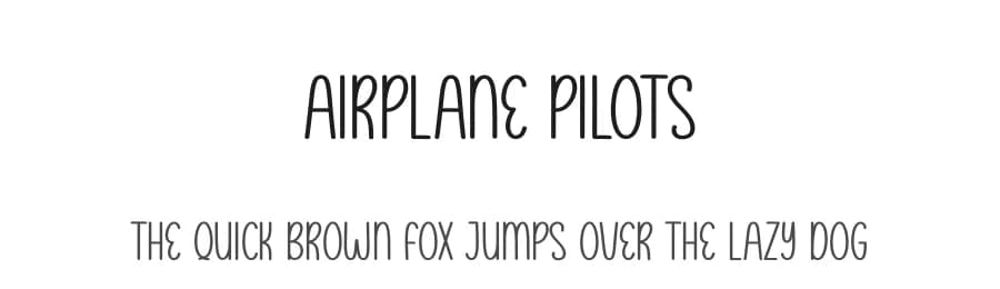 Airplane Pilots by Andi Moz — Script Handwritten Font