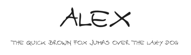 Alex by harrysdesign — Script Handwritten Font