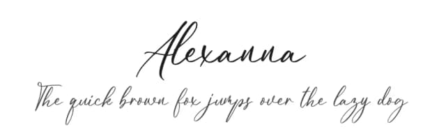 Alexanna by FatmaStudio — Script Handwritten Font