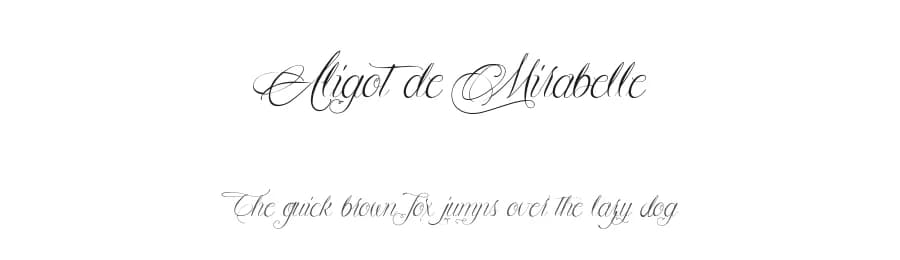 Aligot de Mirabelle by Maelle.K | Thomas Boucherie — Script Handwritten Font