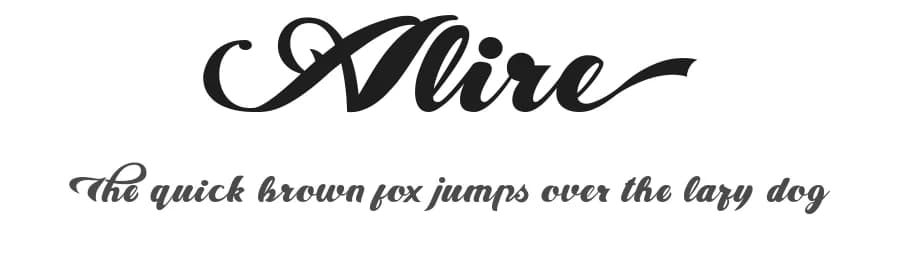 Alire by Sigit Nur Wicaksono — Script Handwritten Font