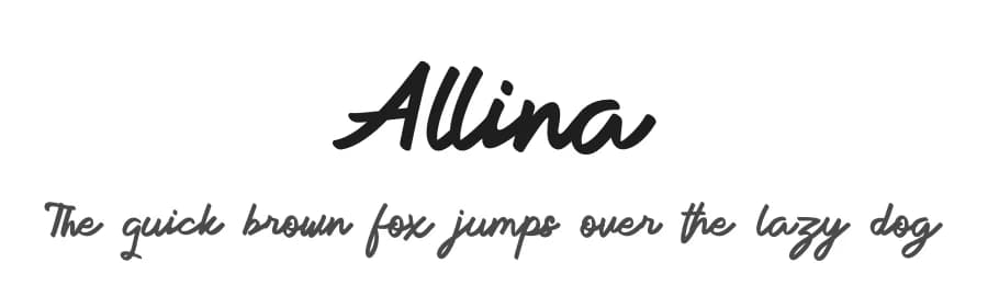 Allina by Koplexs Studio — Script Handwritten Font
