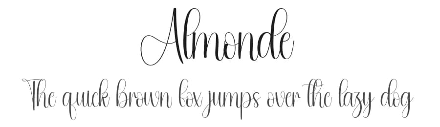 Almonde by Andi Moz — Script Handwritten Font