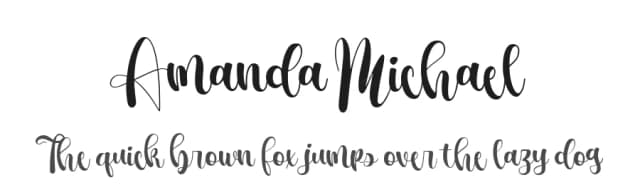 Amanda Michael by MikroType Std — Script Handwritten Font