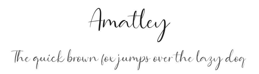 Amatley by Paily Studio — Script Handwritten Font