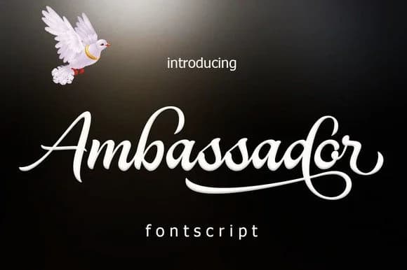 Ambassador Font by Byuly Ayika — Script Handwritten Font