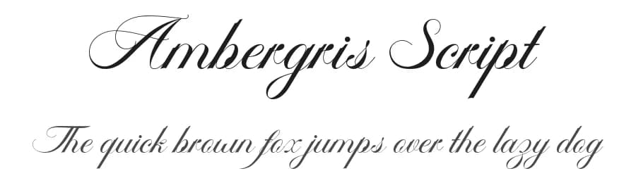 Ambergris Script by FHFont — Script Handwritten Font