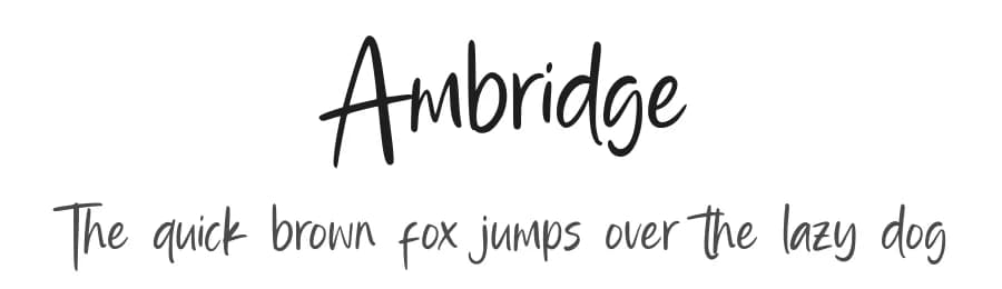 Ambridge by Alpaprana Studio — Script Handwritten Font