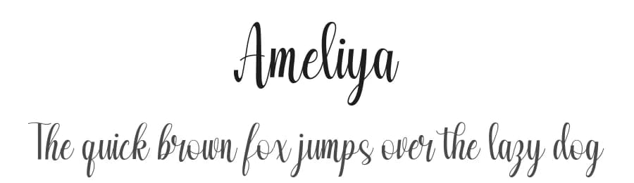 Ameliya by StringLabs Creative Studio — Script Handwritten Font
