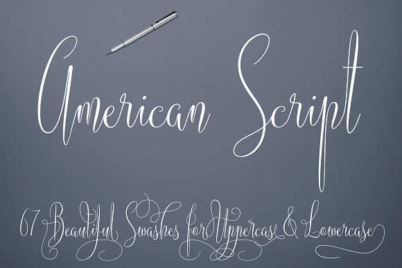 American Script Font by Royaltype β Script Handwritten Font