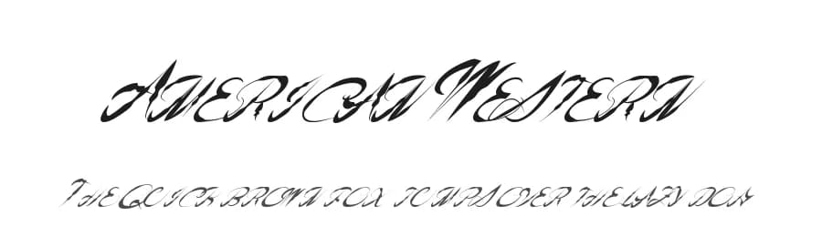 American Western by Xerographer Fonts — Script Handwritten Font