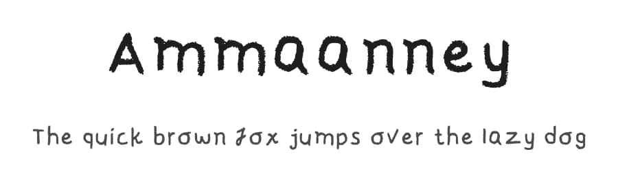 Ammaanney by Abdirahman Isse — Script Handwritten Font