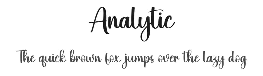 Analytic by Scratchones — Script Handwritten Font