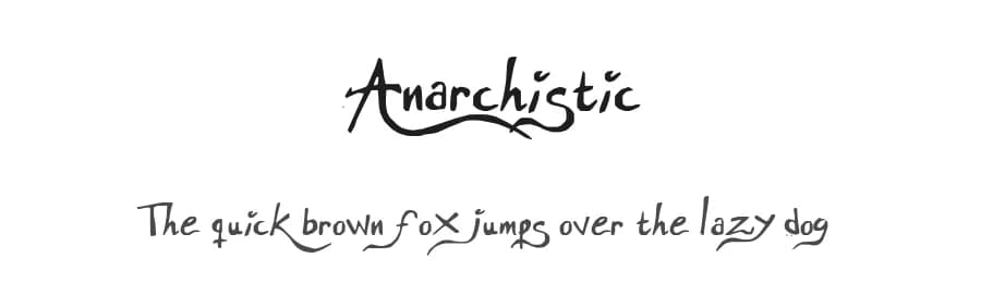 Anarchistic by Mr.Fisk Fonts β Script Handwritten Font